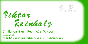 viktor reinholz business card